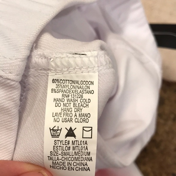 LAST PAIR 🌿 NWT White Moto Jeggings S/M - Picture 5 of 5